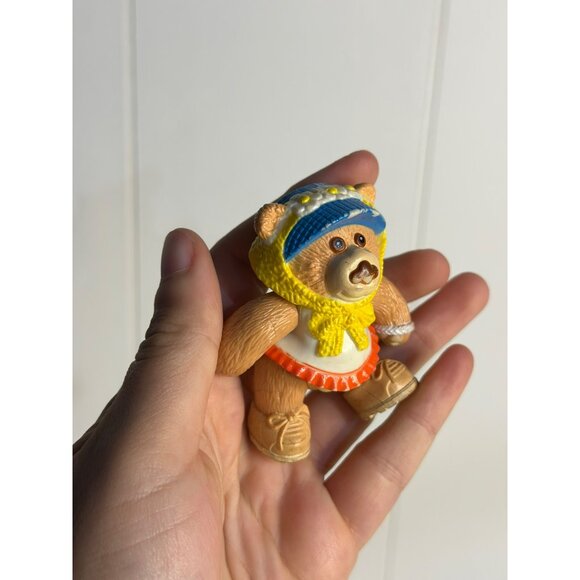 VTG 1984 Cabbage Patch Kids Furskins Bear Figurine – Poseable, 2.5" White Outfit - Picture 3 of 6